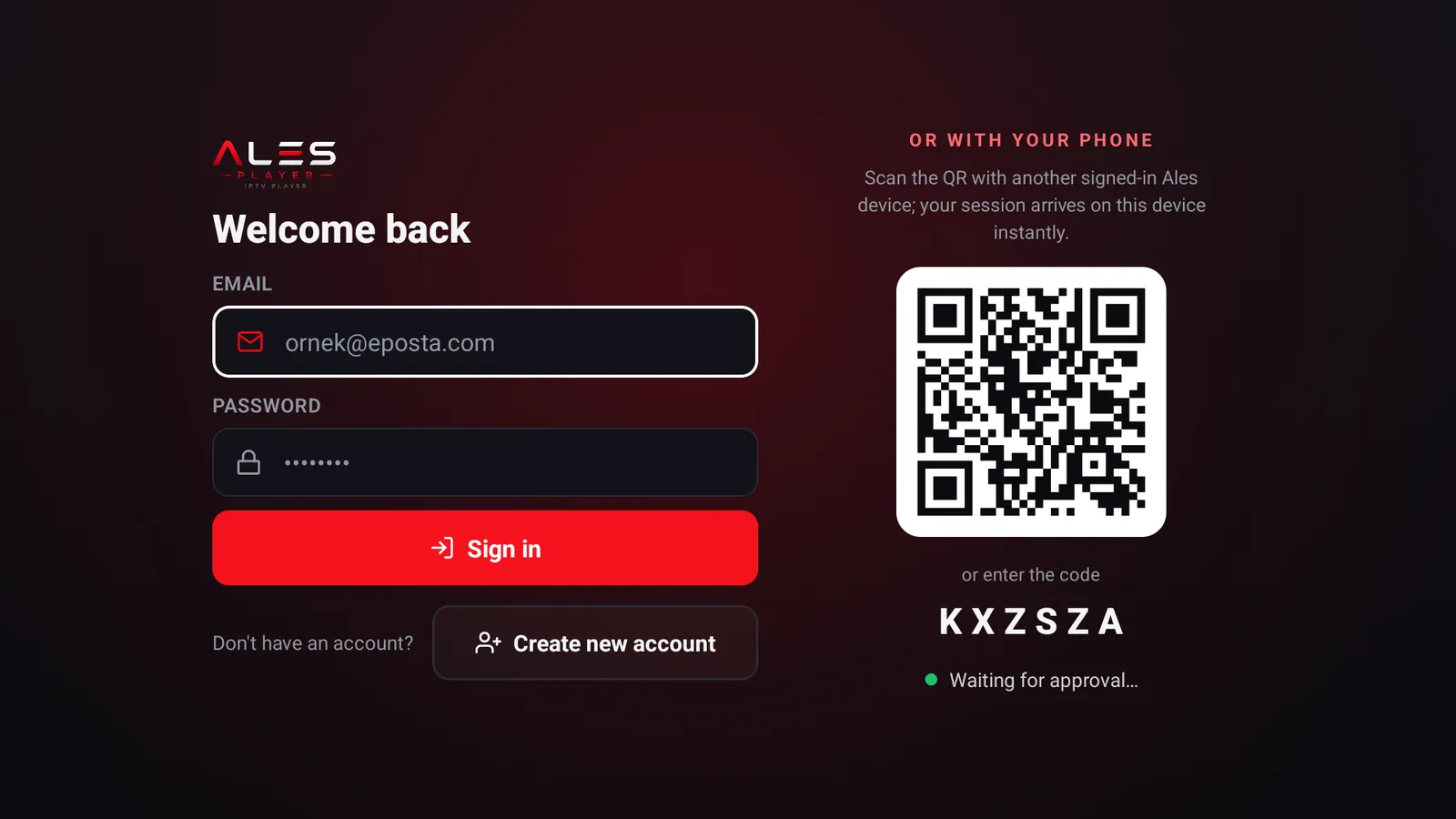 QR ile hızlı giriş